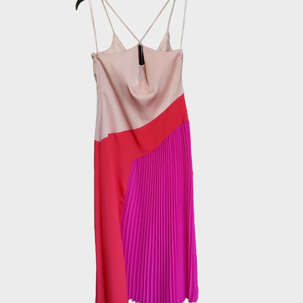 Women's Pleated Dress CUSHNIE x Target Pink/Red Size 6 NWT - Picture 11 of 11